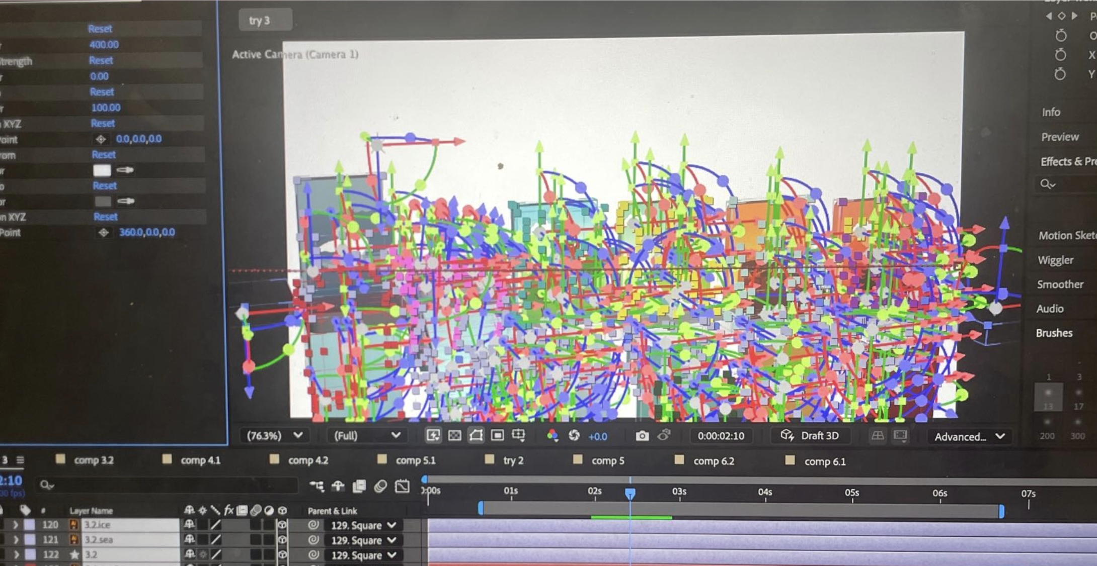 Building the 3D Scene process media 1